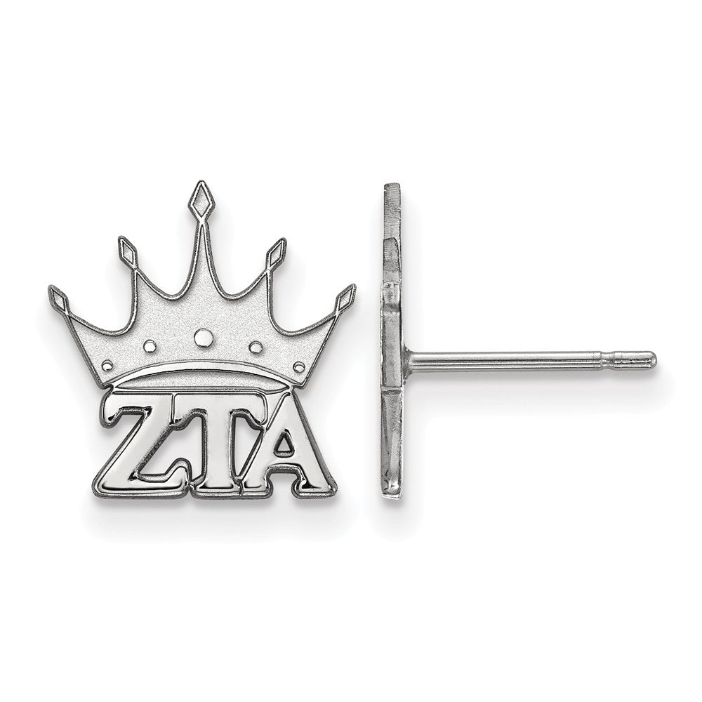 Sterling Silver Zeta Tau Alpha XS Post Earrings, Item E17459 by The Black Bow Jewelry Co.