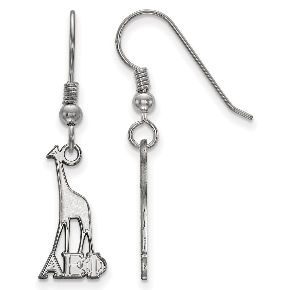 Sterling Silver Alpha Epsilon Phi Small Dangle Earrings, Item E17520 by The Black Bow Jewelry Co.