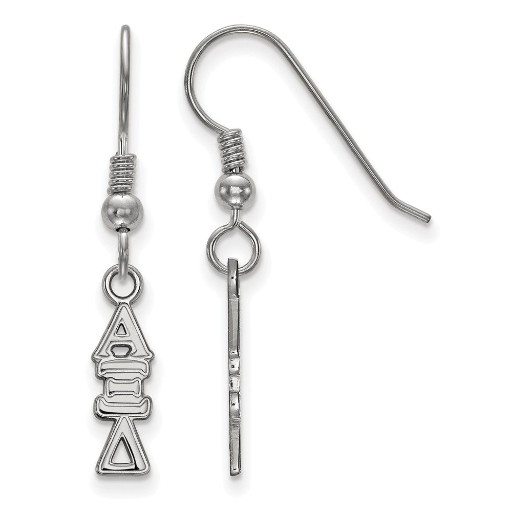 Sterling Silver Small Alpha Xi Delta Dangle Earrings, Item E17537 by The Black Bow Jewelry Co.