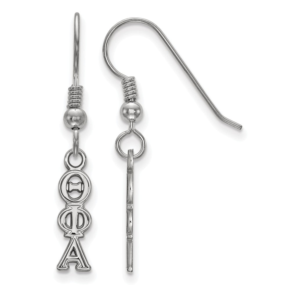 Sterling Silver Theta Phi Alpha XS Dangle Earrings, Item E17586 by The Black Bow Jewelry Co.