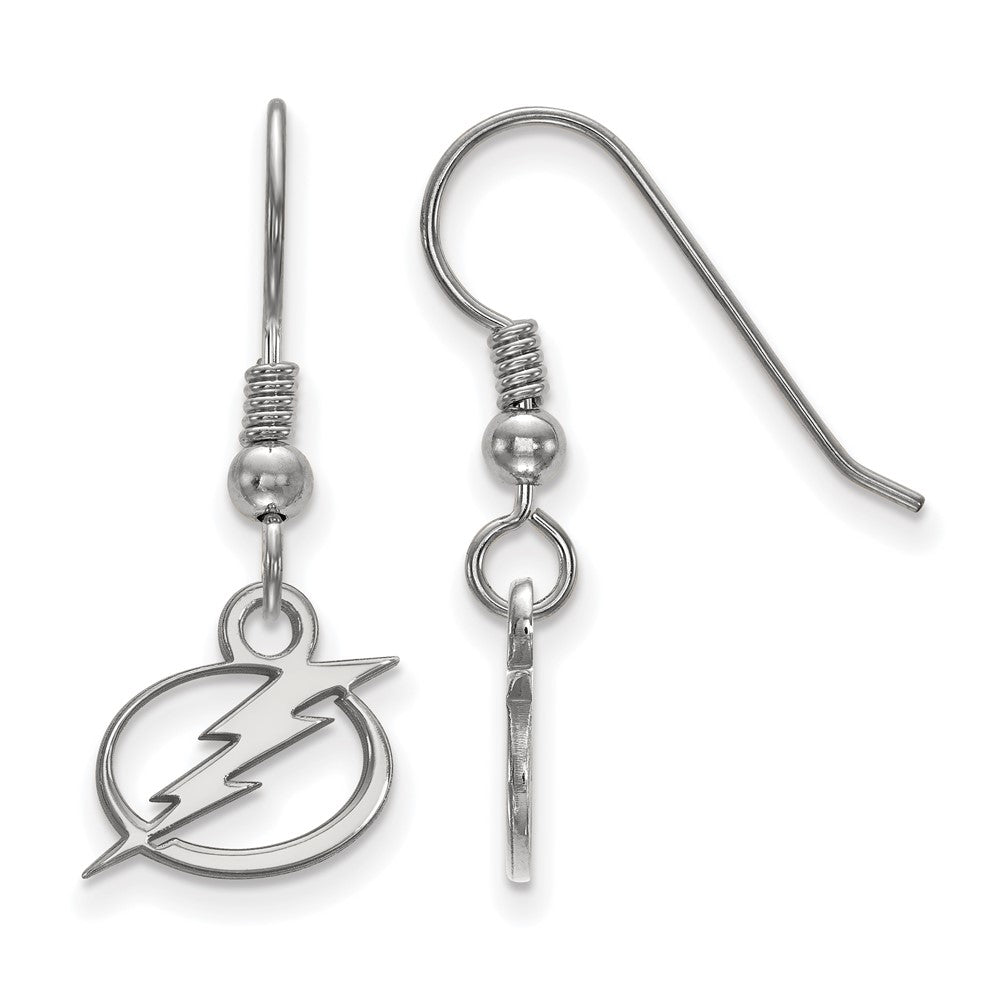 Sterling Silver NHL Tampa Bay Lightning XS Dangle Earrings, Item E18060 by The Black Bow Jewelry Co.