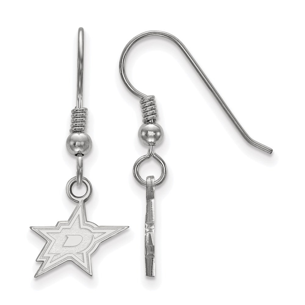 Sterling Silver NHL Dallas Stars XS Dangle Earrings, Item E18070 by The Black Bow Jewelry Co.