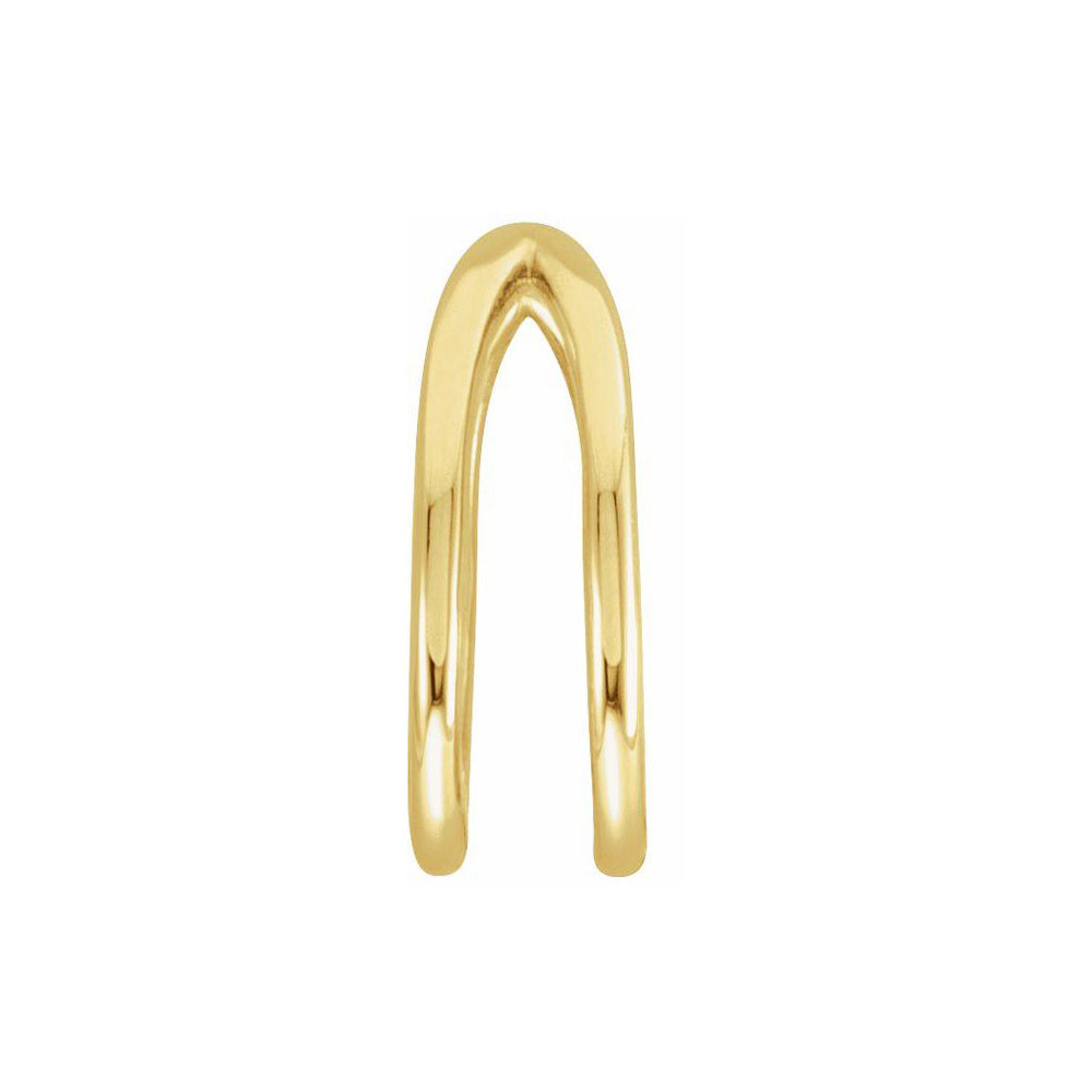 Single, 14K Gold Negative Space Ear Cuff Earring, 3.5 x 10.5mm, Item E18538 by The Black Bow Jewelry Co.