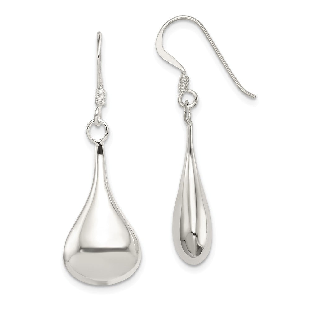 Sterling Silver Teardrop Earrings, Item E9090 by The Black Bow Jewelry Co.