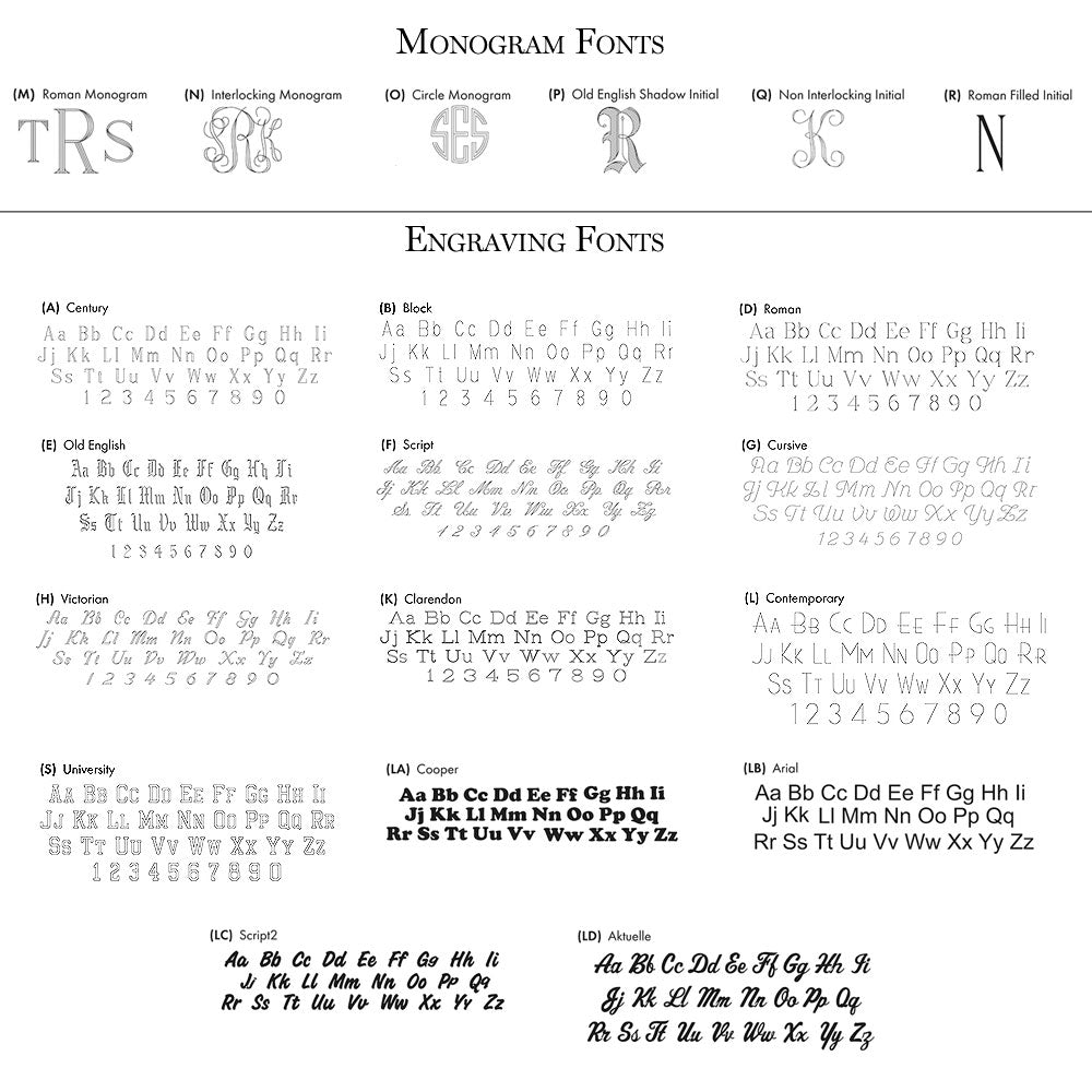 Cursive Engraving Fonts