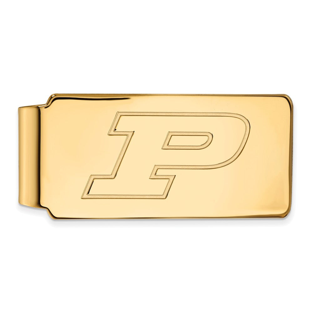 14k Yellow Gold Purdue Money Clip, Item M10007 by The Black Bow Jewelry Co.