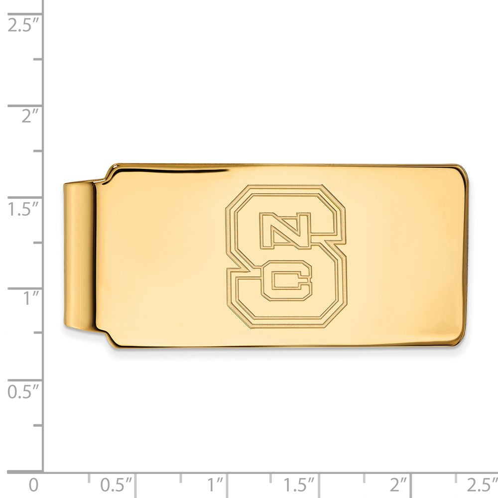 Alternate view of the 14k Yellow Gold North Carolina Money Clip by The Black Bow Jewelry Co.