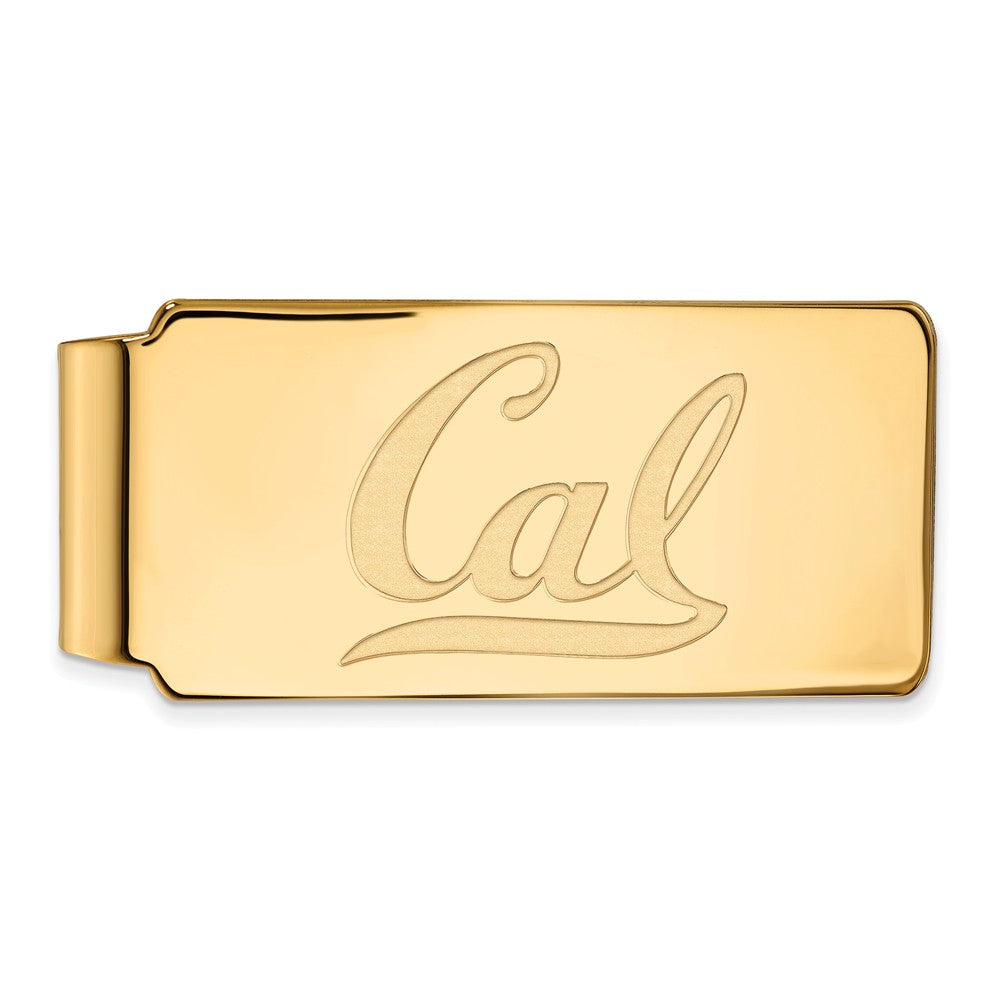 14k Gold Plated Silver California Berkeley Money Clip, Item M10109 by The Black Bow Jewelry Co.