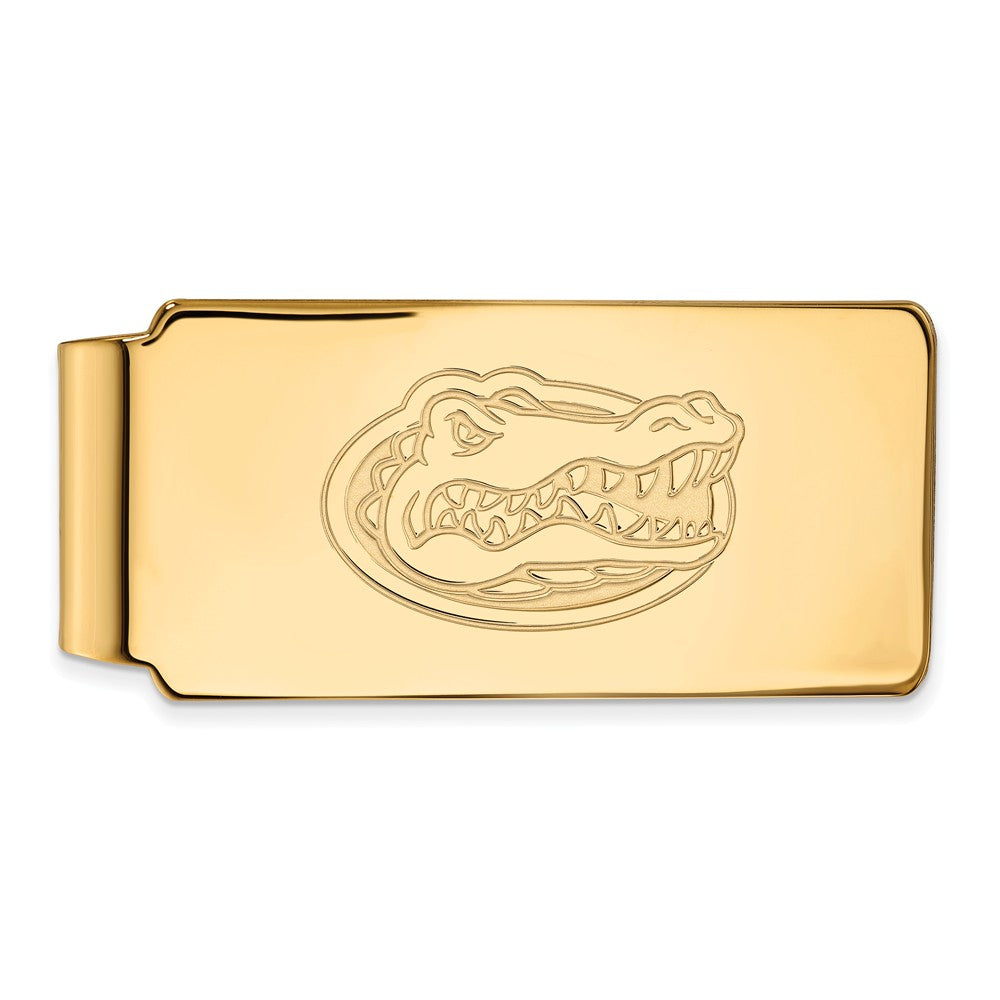 14k Gold Plated Silver U of Florida Money Clip, Item M10156 by The Black Bow Jewelry Co.
