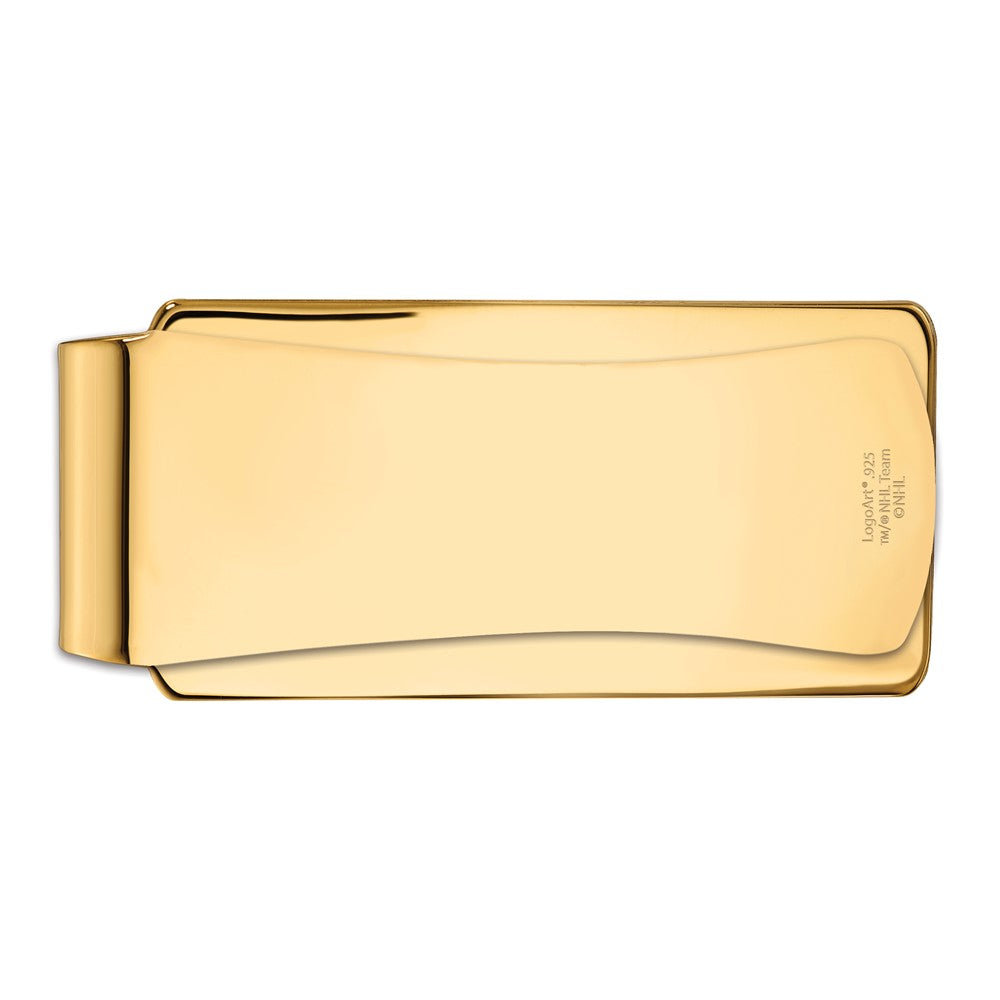Alternate view of the 14k Gold Plated Silver Baylor U Crest Money Clip by The Black Bow Jewelry Co.