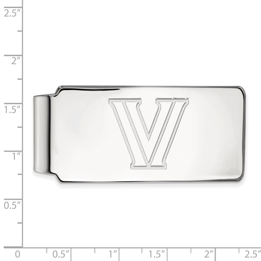 Alternate view of the Sterling Silver Villanova U Money Clip by The Black Bow Jewelry Co.