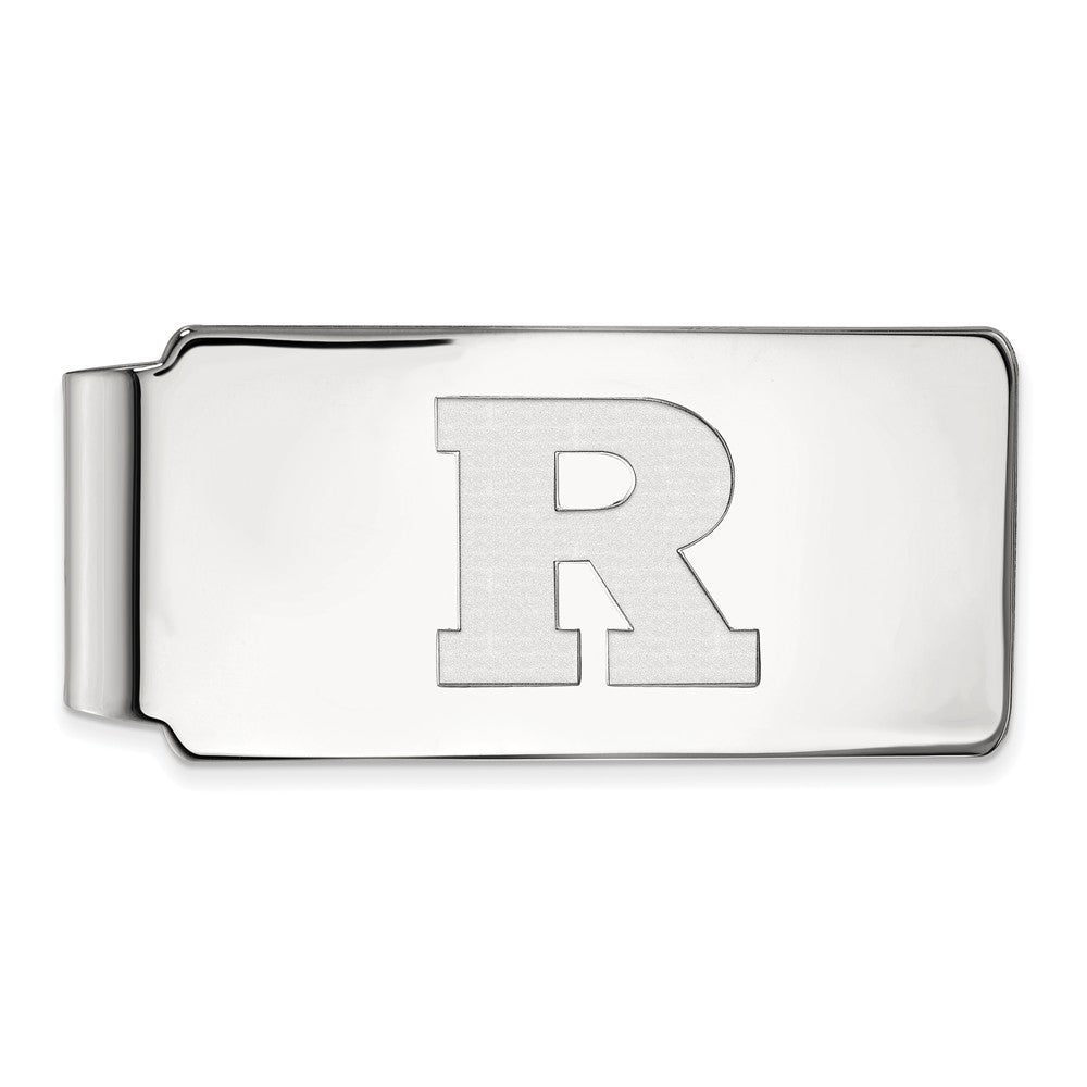 Sterling Silver Rutgers Money Clip, Item M10218 by The Black Bow Jewelry Co.