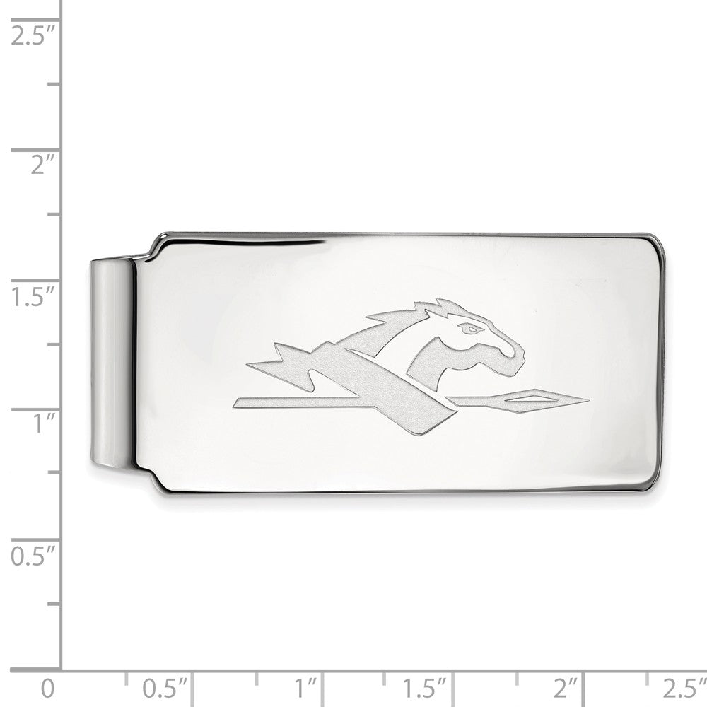 Alternate view of the Sterling Silver Longwood U Money Clip by The Black Bow Jewelry Co.