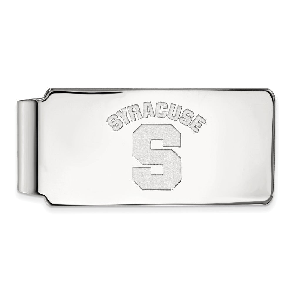 Sterling Silver Syracuse U Money Clip, Item M10226 by The Black Bow Jewelry Co.