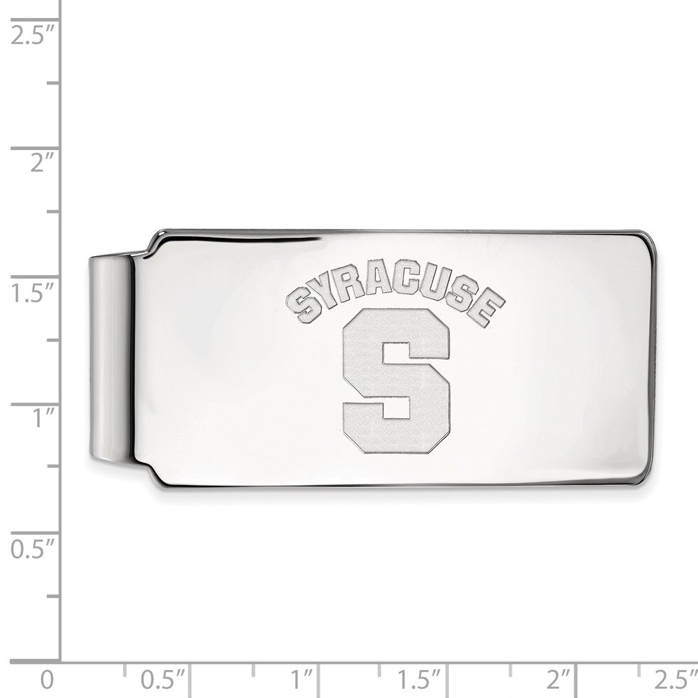 Alternate view of the Sterling Silver Syracuse U Money Clip by The Black Bow Jewelry Co.