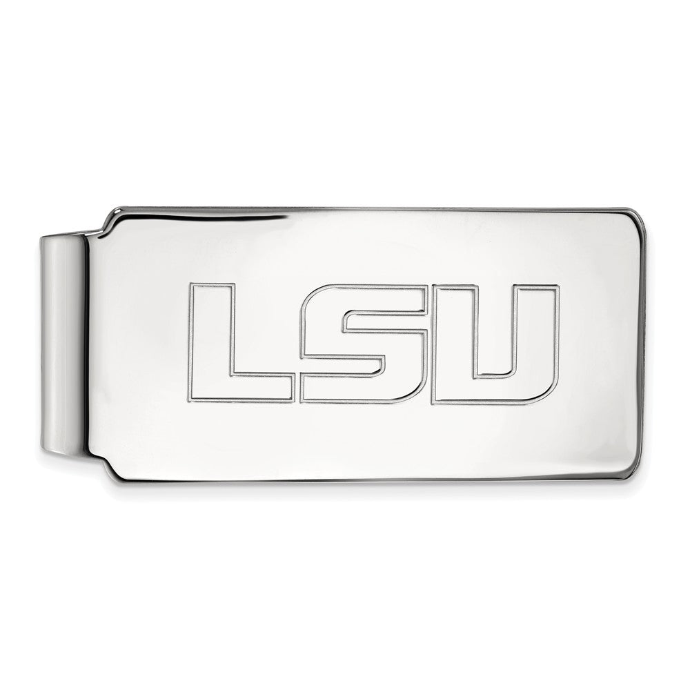 Sterling Silver Louisiana State Money Clip, Item M10240 by The Black Bow Jewelry Co.