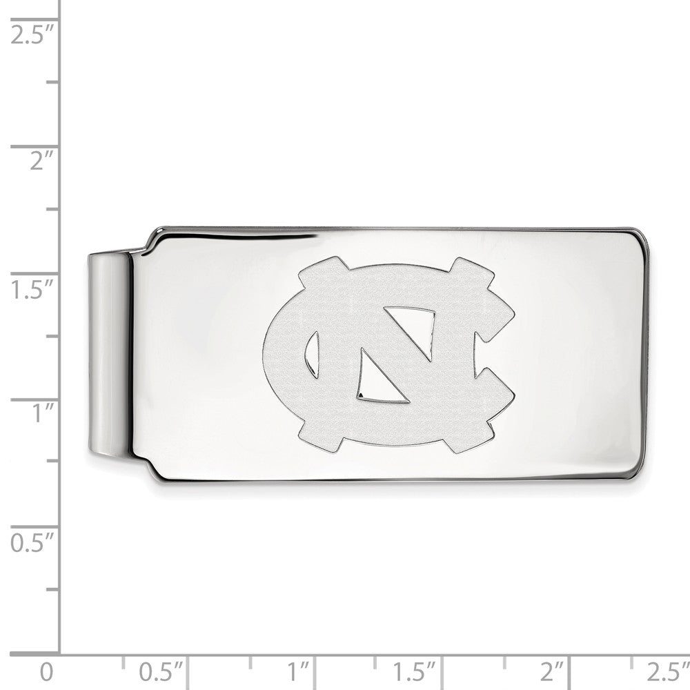 Alternate view of the Sterling Silver North Carolina Logo Money Clip by The Black Bow Jewelry Co.
