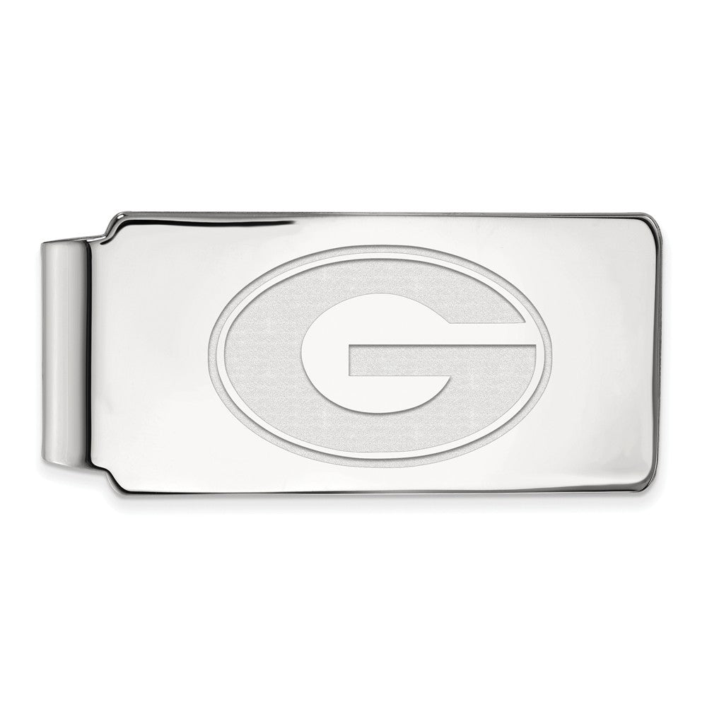 Sterling Silver U of Georgia Money Clip, Item M10277 by The Black Bow Jewelry Co.