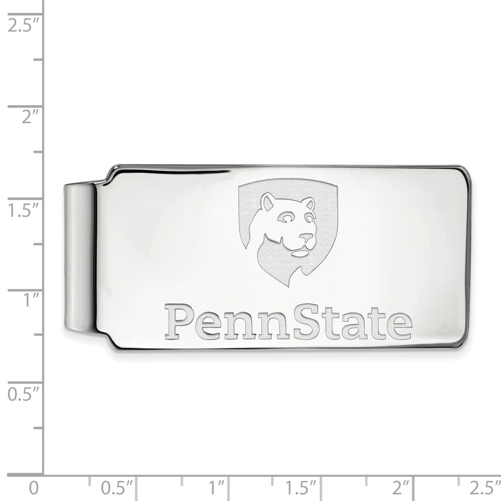 Alternate view of the Sterling Silver Penn State Money Clip by The Black Bow Jewelry Co.