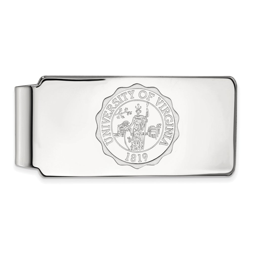 Sterling Silver U of Virginia Crest Money Clip, Item M10325 by The Black Bow Jewelry Co.