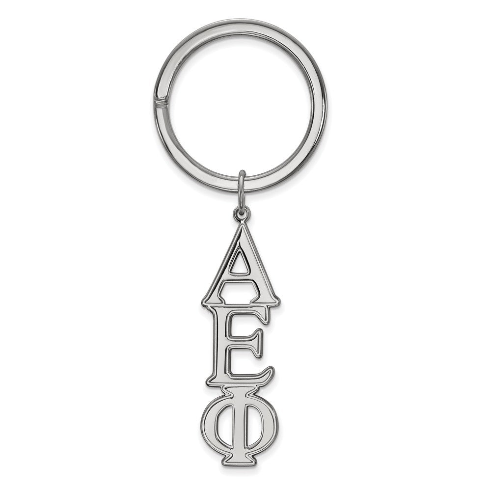 Sterling Silver Alpha Epsilon Phi Key Chain, Item M10359 by The Black Bow Jewelry Co.