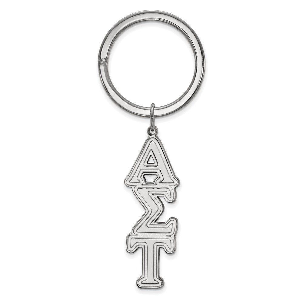 Sterling Silver Alpha Sigma Tau Key Chain, Item M10364 by The Black Bow Jewelry Co.