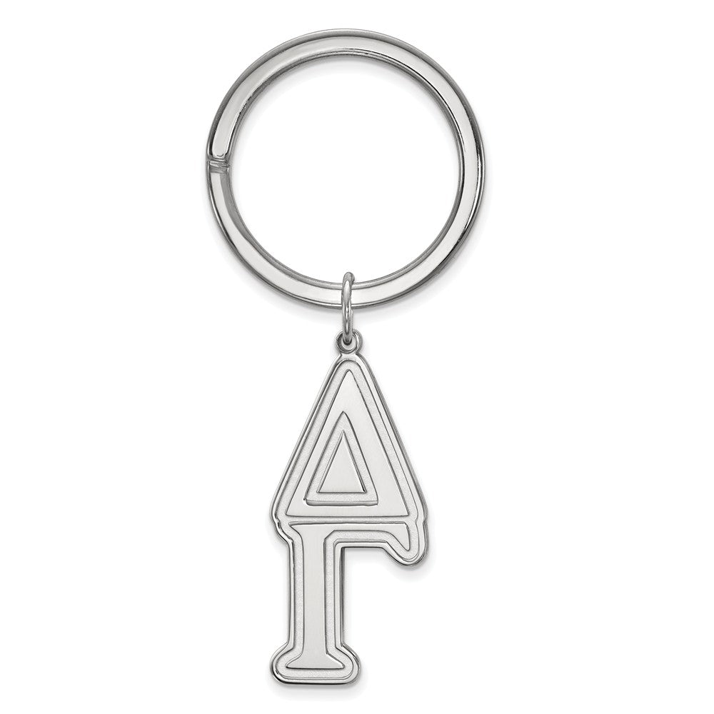Sterling Silver Delta Gamma Key Chain, Item M10368 by The Black Bow Jewelry Co.