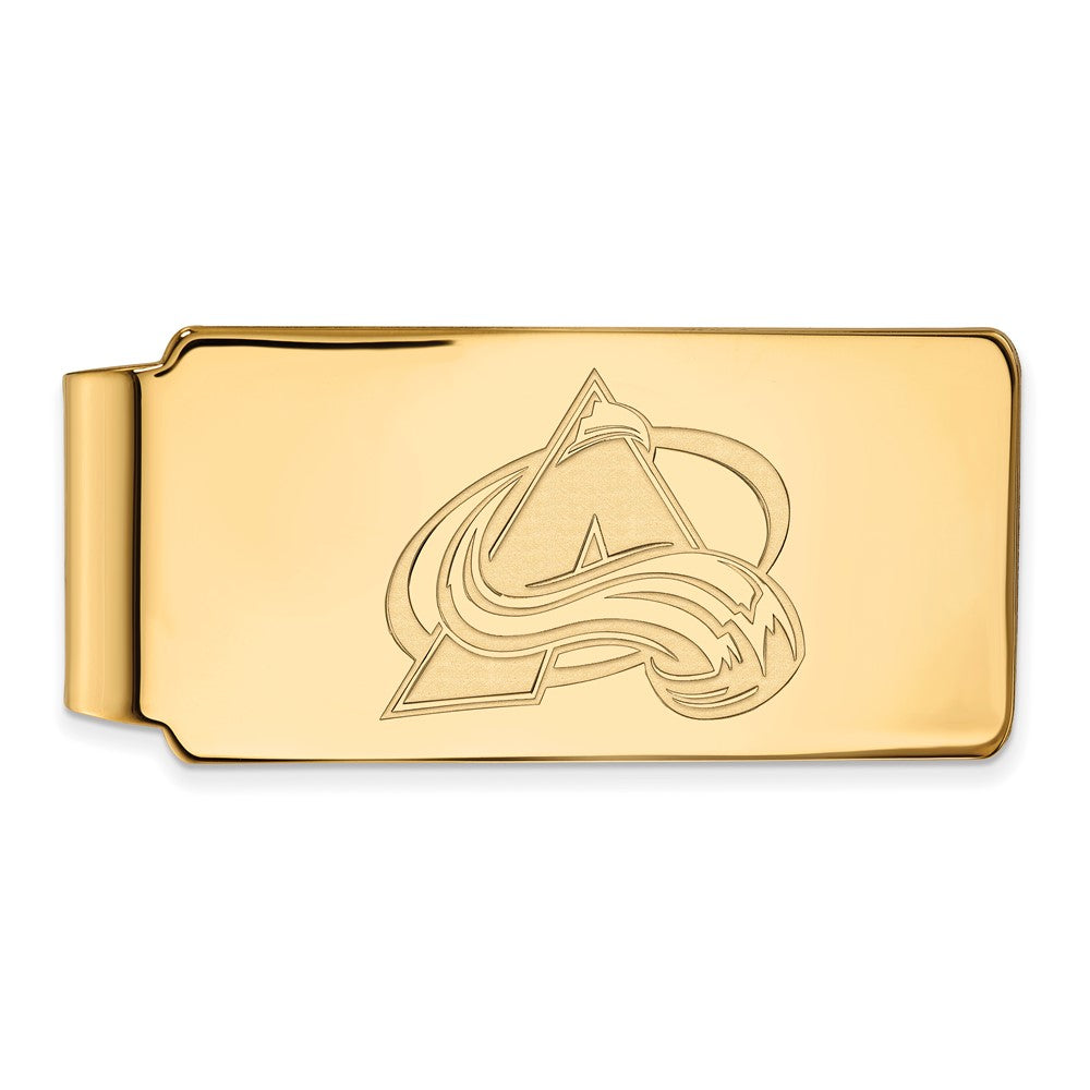 10k Yellow Gold NHL Colorado Avalanche Money Clip, Item M10434 by The Black Bow Jewelry Co.