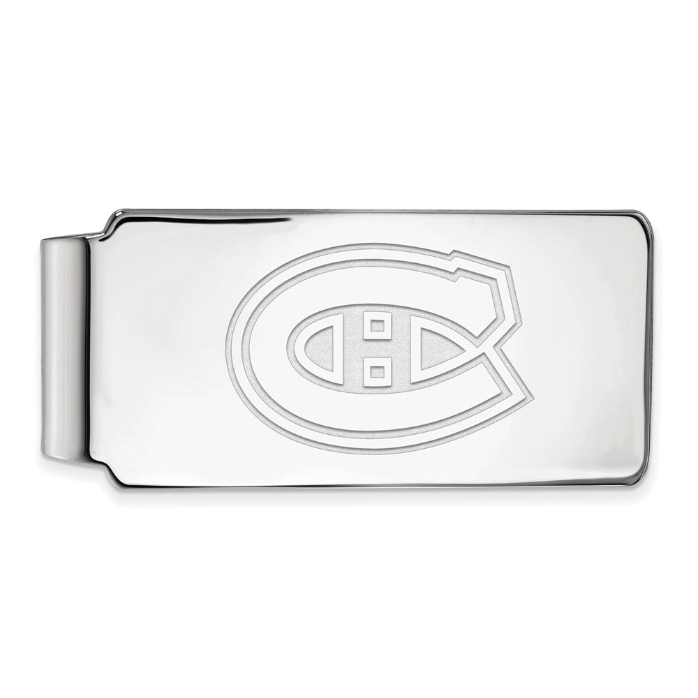 Sterling Silver NHL Montreal Canadiens Money Clip, Item M10546 by The Black Bow Jewelry Co.