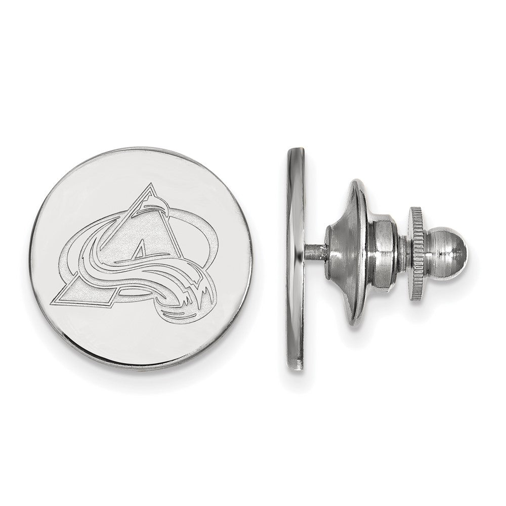 Sterling Silver NHL Colorado Avalanche Lapel or Tie Pin, Item M10934 by The Black Bow Jewelry Co.