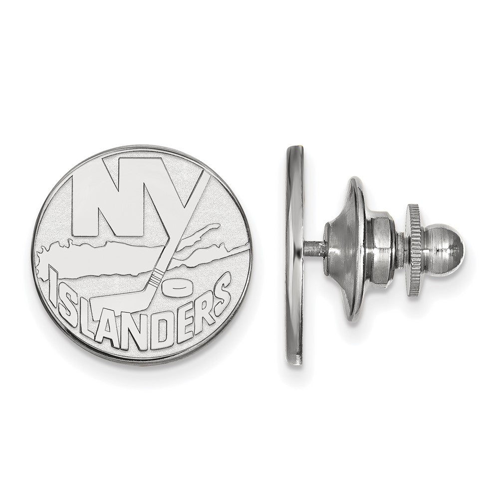 Sterling Silver NHL New York Islanders Lapel or Tie Pin, Item M10939 by The Black Bow Jewelry Co.