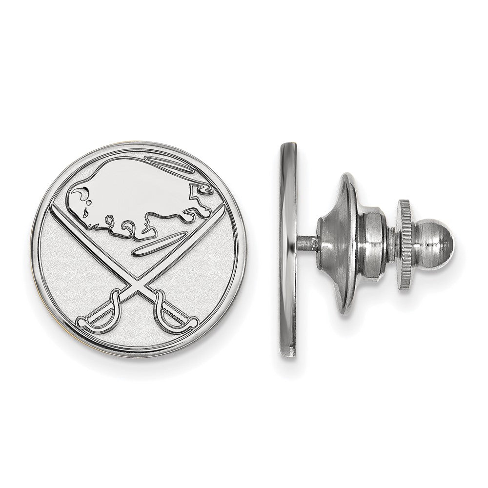 Sterling Silver NHL Buffalo Sabres Lapel or Tie Pin, Item M10945 by The Black Bow Jewelry Co.