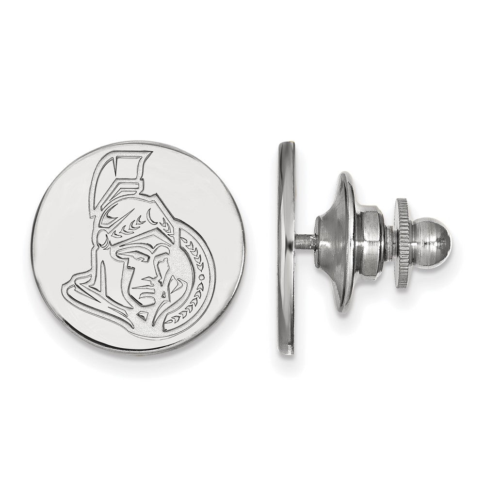 Sterling Silver NHL Ottawa Senators Lapel or Tie Pin, Item M10946 by The Black Bow Jewelry Co.
