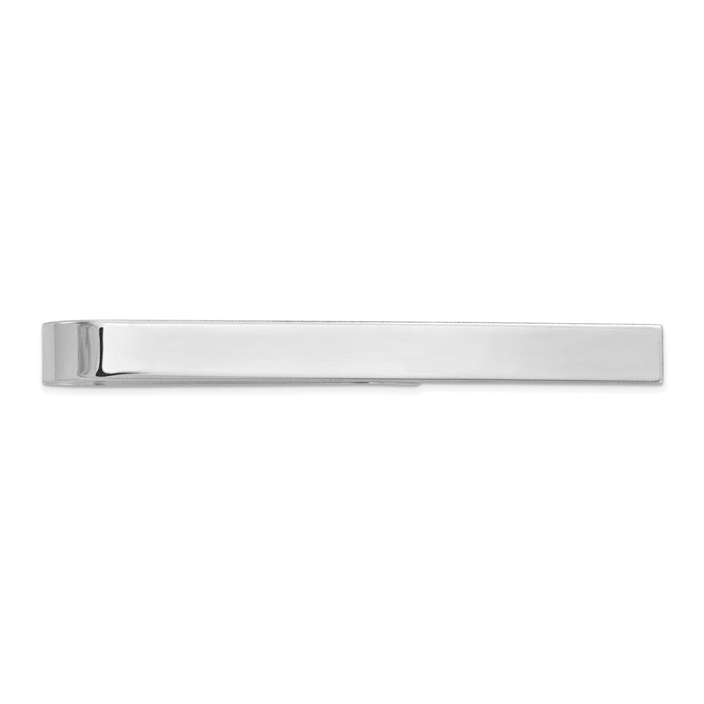 14K White Gold Polished Tie Bar, 4.5 x 50mm, Item M11303-4 by The Black Bow Jewelry Co.
