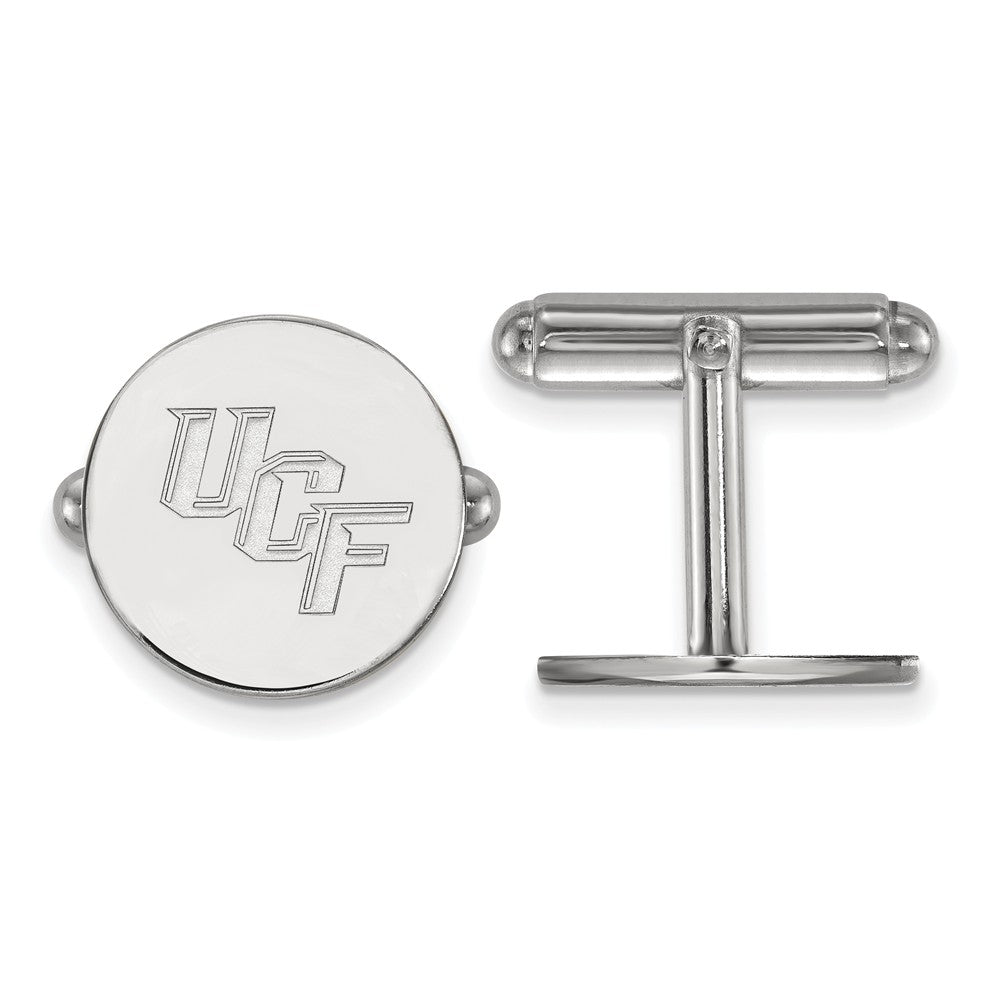 Sterling Silver University of Central Florida Cuff Links, Item M9218 by The Black Bow Jewelry Co.