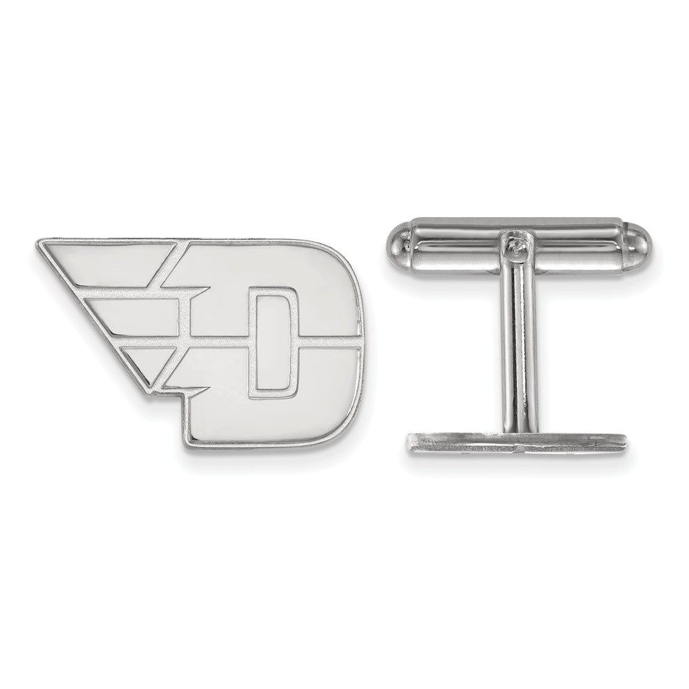 Sterling Silver University of Dayton Cuff Links, Item M9220 by The Black Bow Jewelry Co.