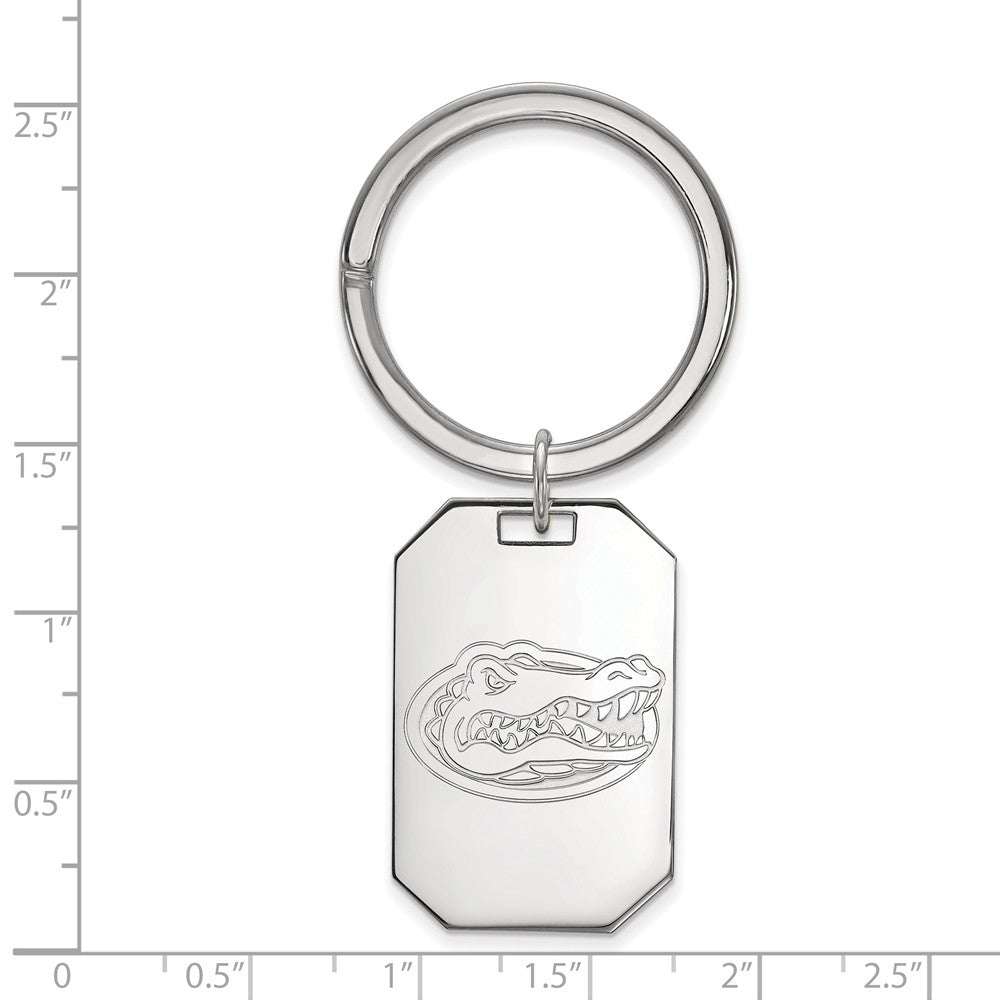 Alternate view of the Sterling Silver U of Florida Key Chain by The Black Bow Jewelry Co.