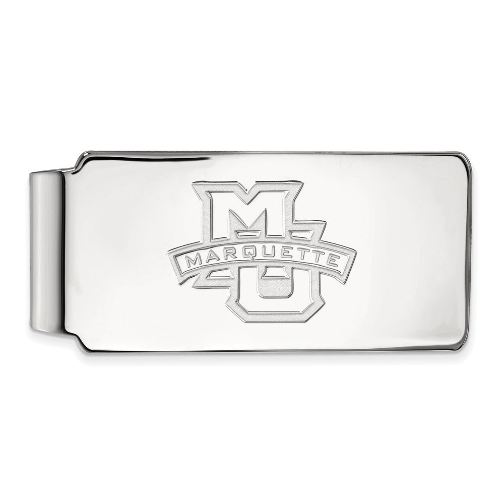 10k White Gold Marquette U Money Clip, Item M9611 by The Black Bow Jewelry Co.
