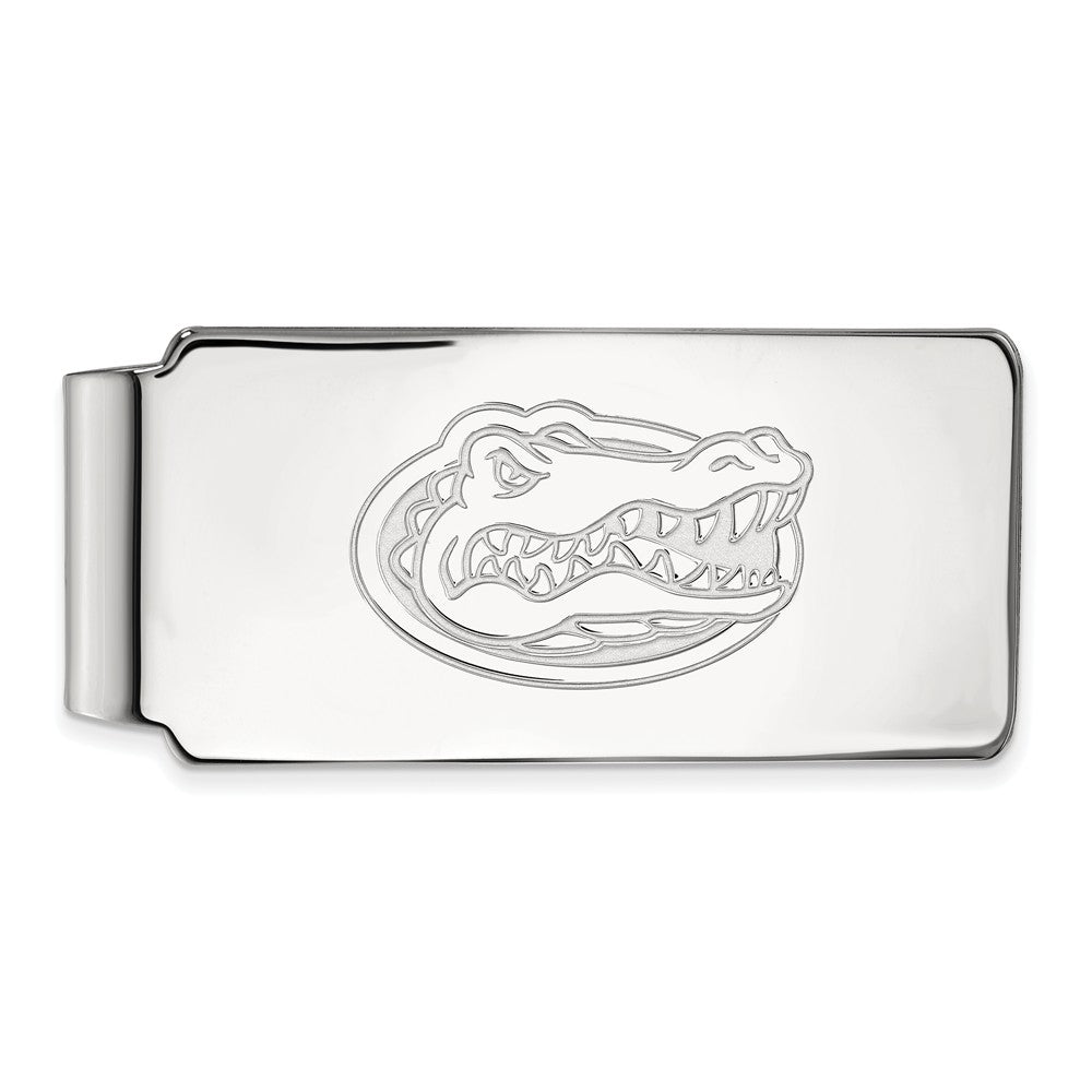 10k White Gold U of Florida Money Clip, Item M9676 by The Black Bow Jewelry Co.