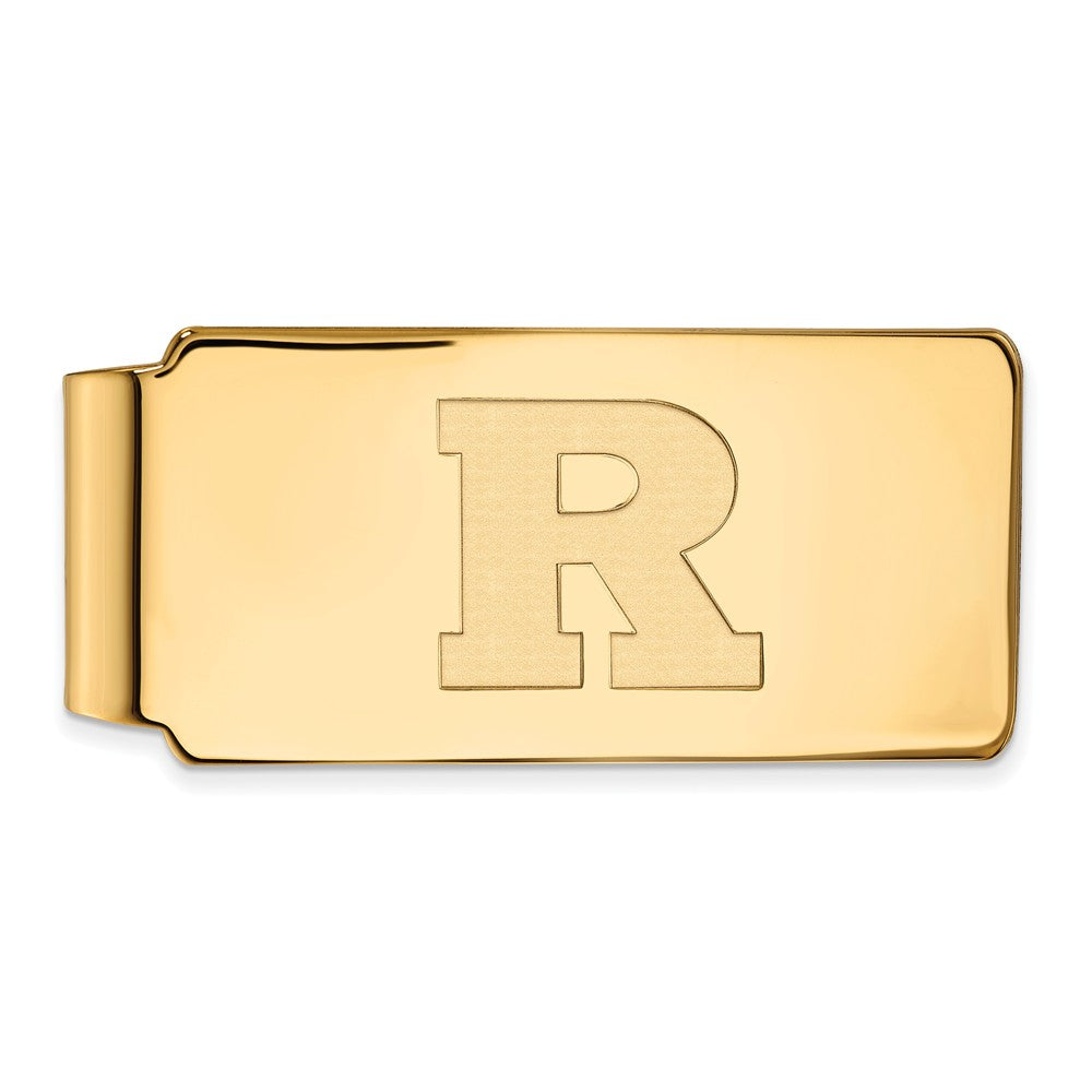 10k Yellow Gold Rutgers Money Clip, Item M9738 by The Black Bow Jewelry Co.