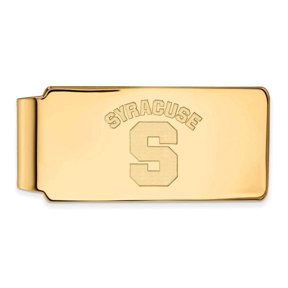10k Yellow Gold Syracuse U Money Clip, Item M9746 by The Black Bow Jewelry Co.