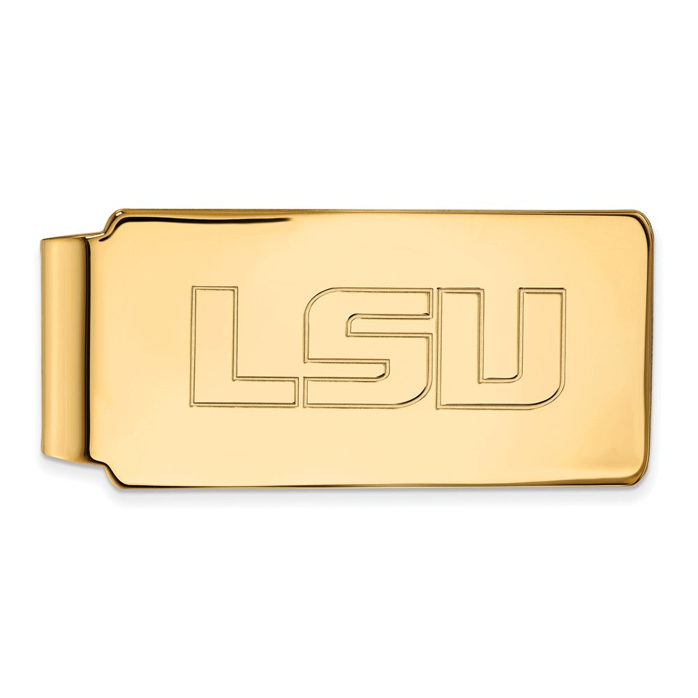 10k Yellow Gold Louisiana State Money Clip, Item M9760 by The Black Bow Jewelry Co.