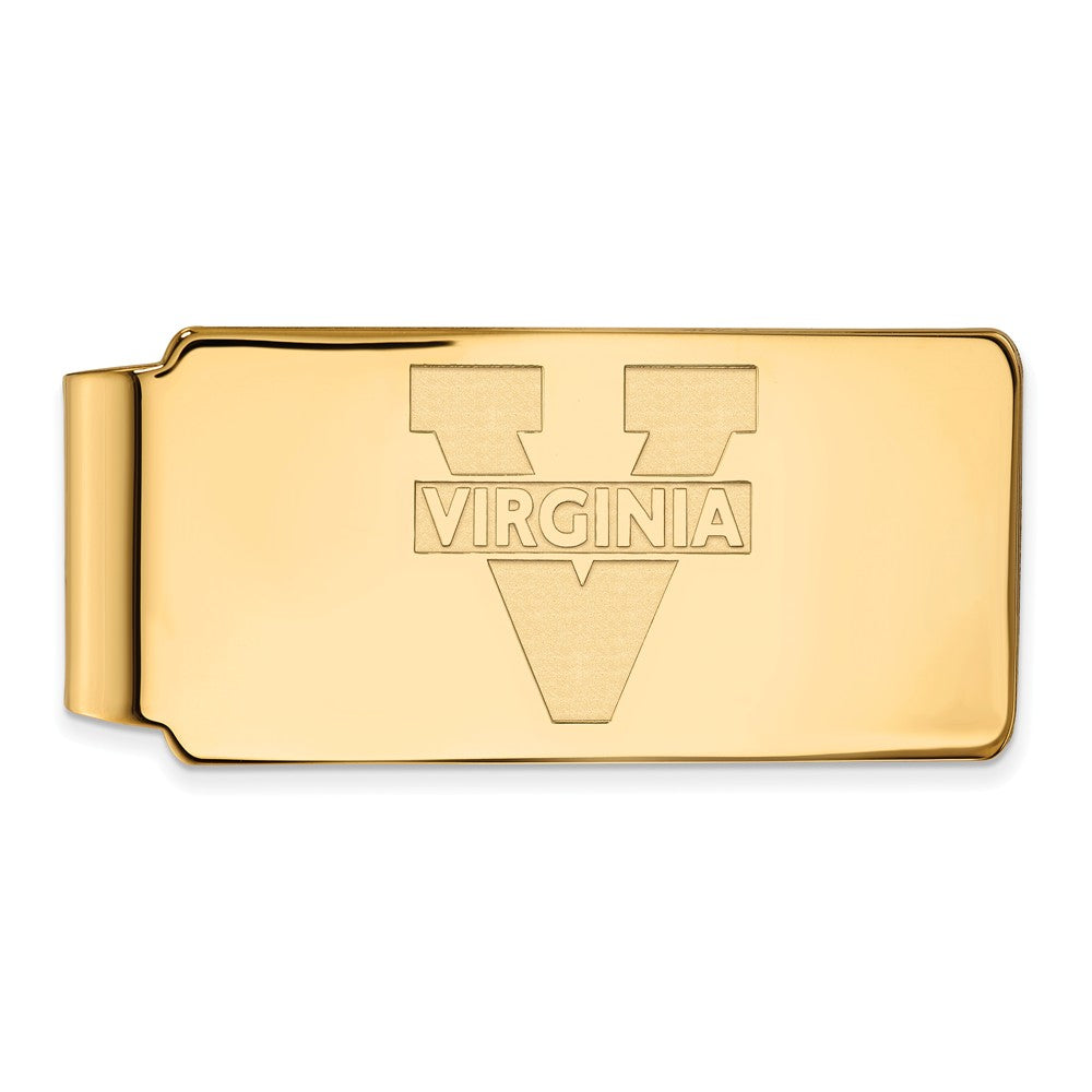 10k Yellow Gold U of Virginia Money Clip, Item M9807 by The Black Bow Jewelry Co.