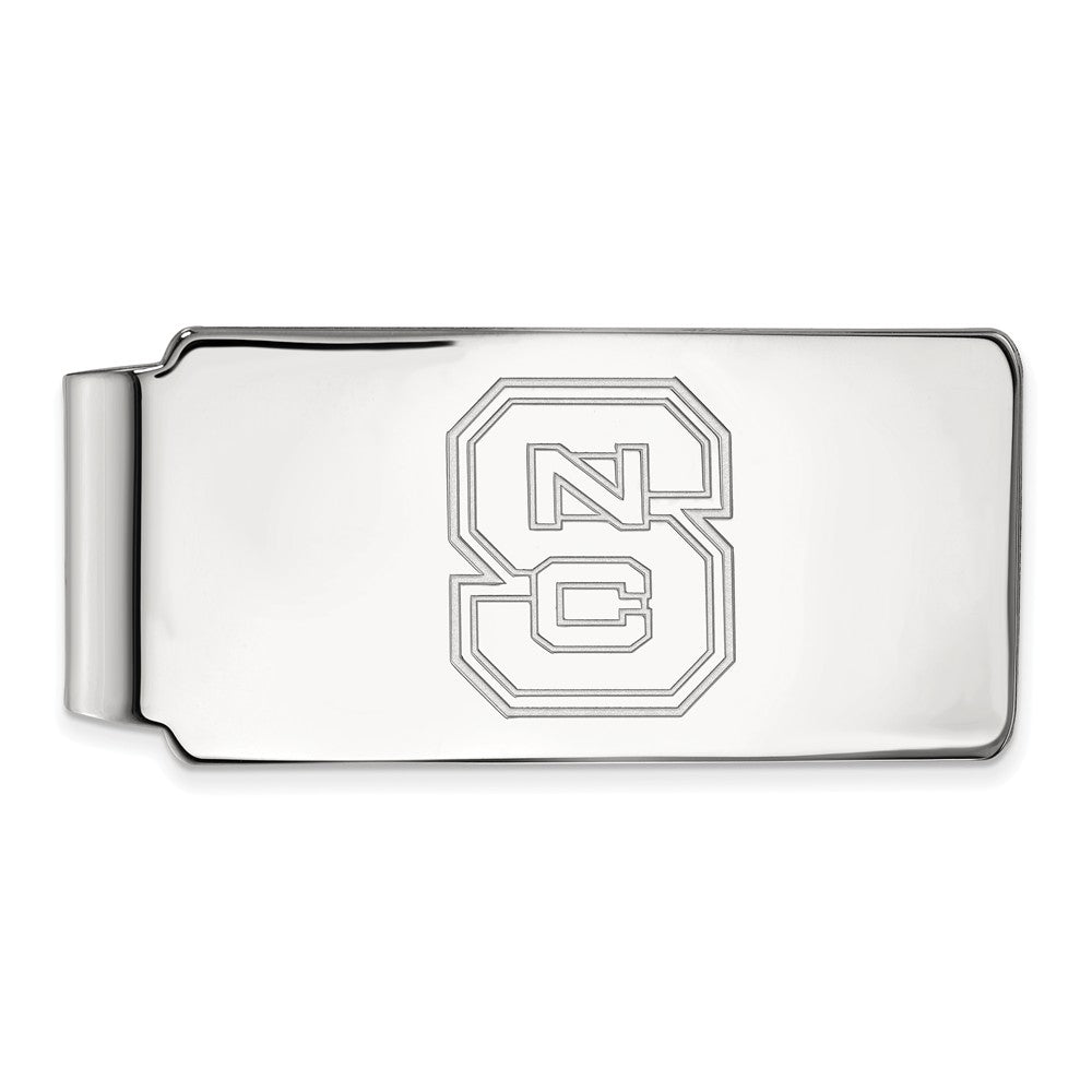14k White Gold North Carolina Money Clip, Item M9912 by The Black Bow Jewelry Co.