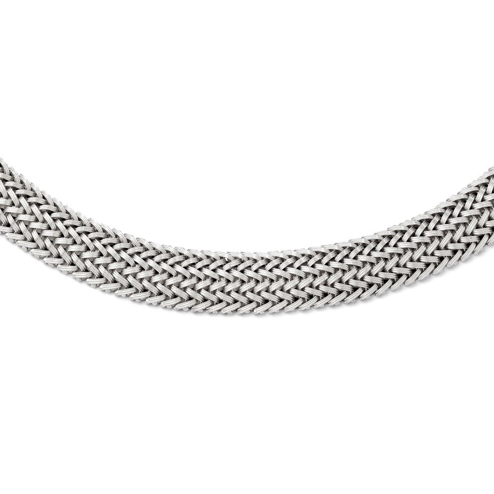 Braided Sterling Silver Collar Necklace