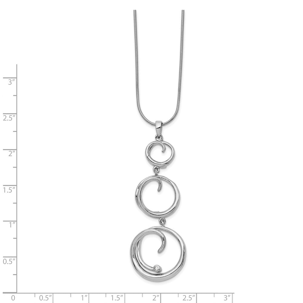 Necklace Chain Extender, 3.4mm Curb Links with Lobster Clasp 2 Inches,  Silver Plated (5 Pieces) 