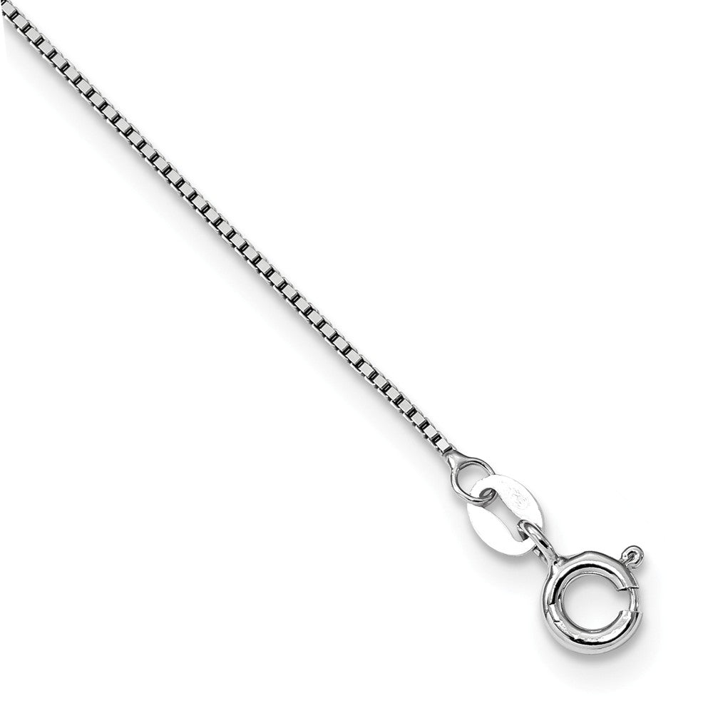 Alternate view of the Black Diamond Figure 8 Necklace in Rhodium Plated Sterling Silver by The Black Bow Jewelry Co.