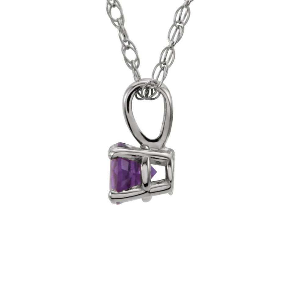 18ct Rose Gold 1.89ct Mixed Cut Amethyst Necklace - Laings