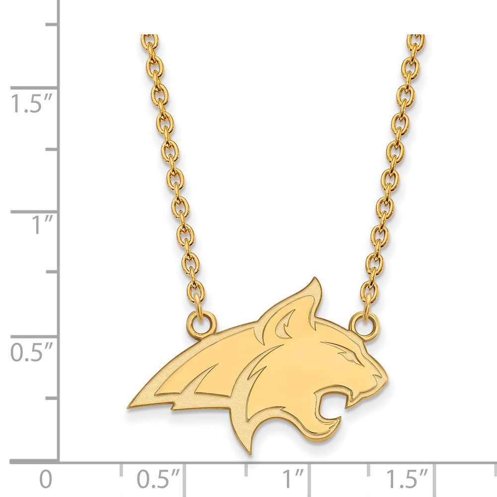 Alternate view of the 10k Yellow Gold Montana State Large Pendant Necklace by The Black Bow Jewelry Co.