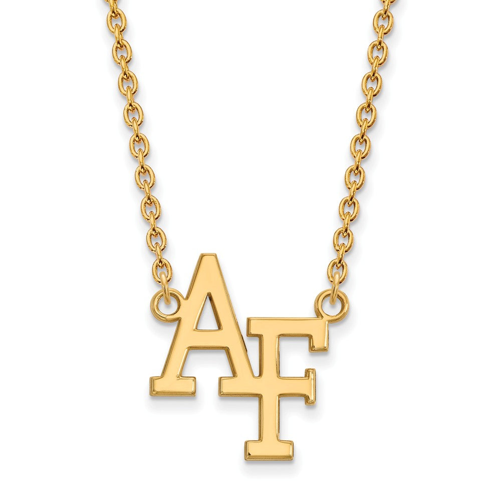 10k Yellow Gold Air Force Academy Large Pendant Necklace, Item N11916 by The Black Bow Jewelry Co.